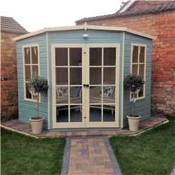 8 x 8 Superior Corner Summerhouse (12mm Tongue and Groove Floor)